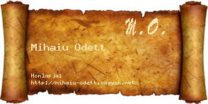 Mihaiu Odett névjegykártya